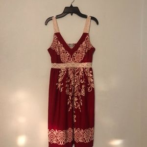 Floral Crochet Detail Dress